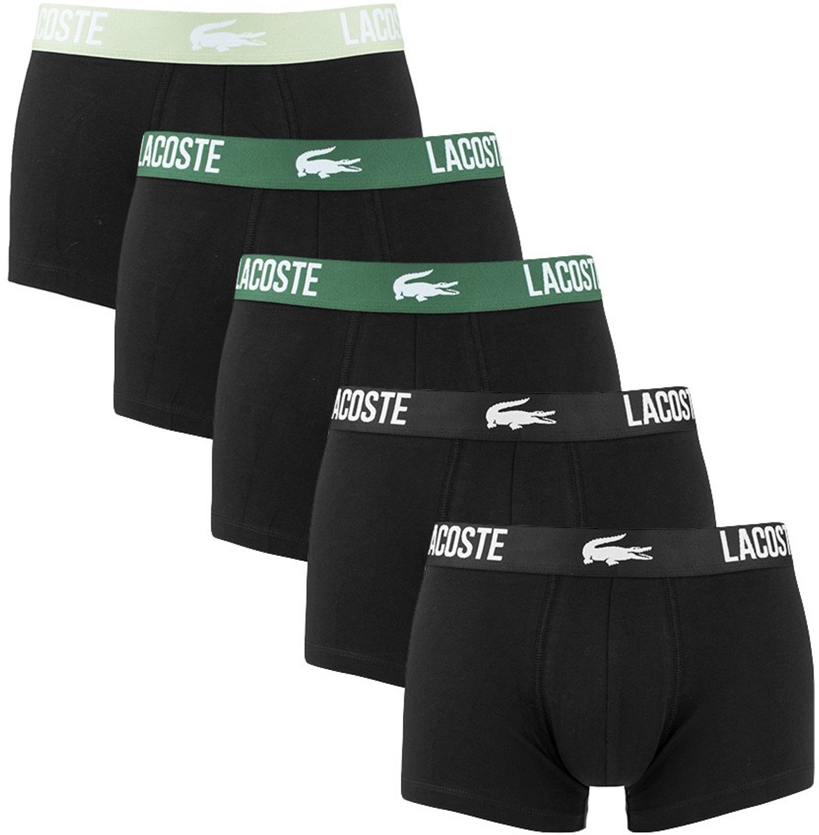Lacoste heren 5P boxers basic combi zwart II