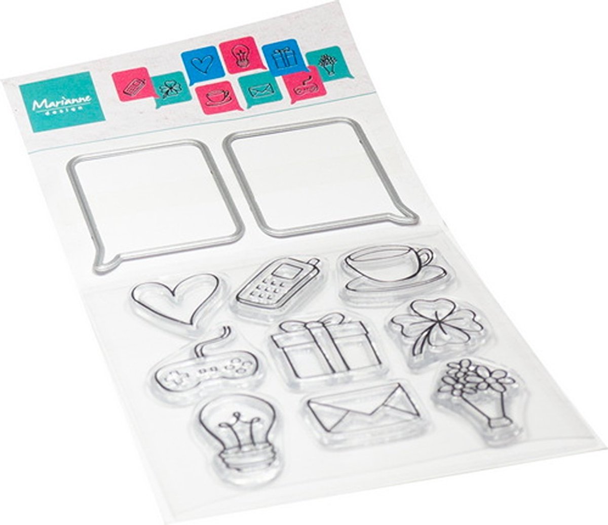 Marianne Design, Clear Stamp, Chat bubbles, CS1176