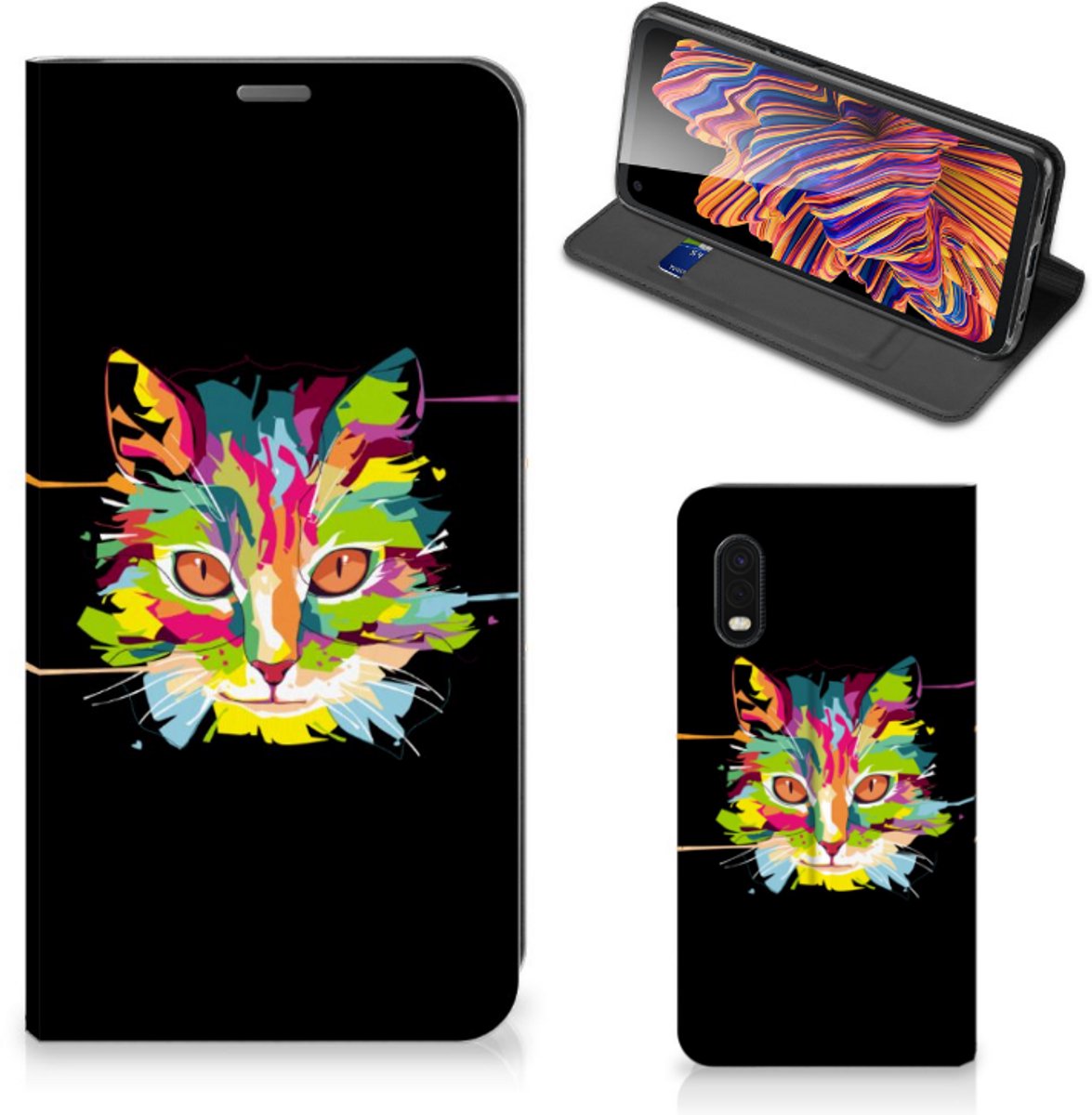 Samsung Xcover Pro Magnet Case Cat Color