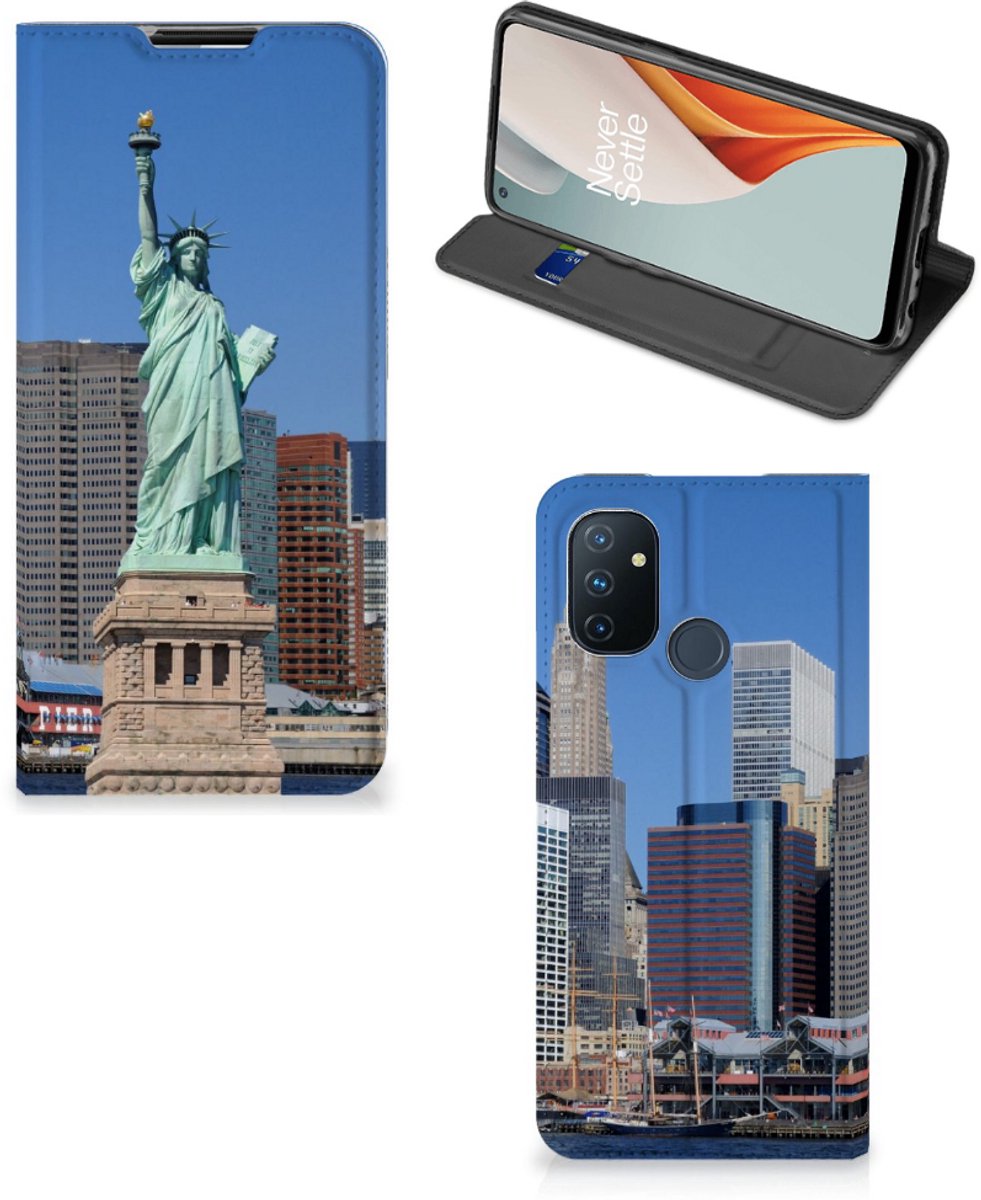 Book Case voor OnePlus Nord N100 Book Cover Vrijheidsbeeld