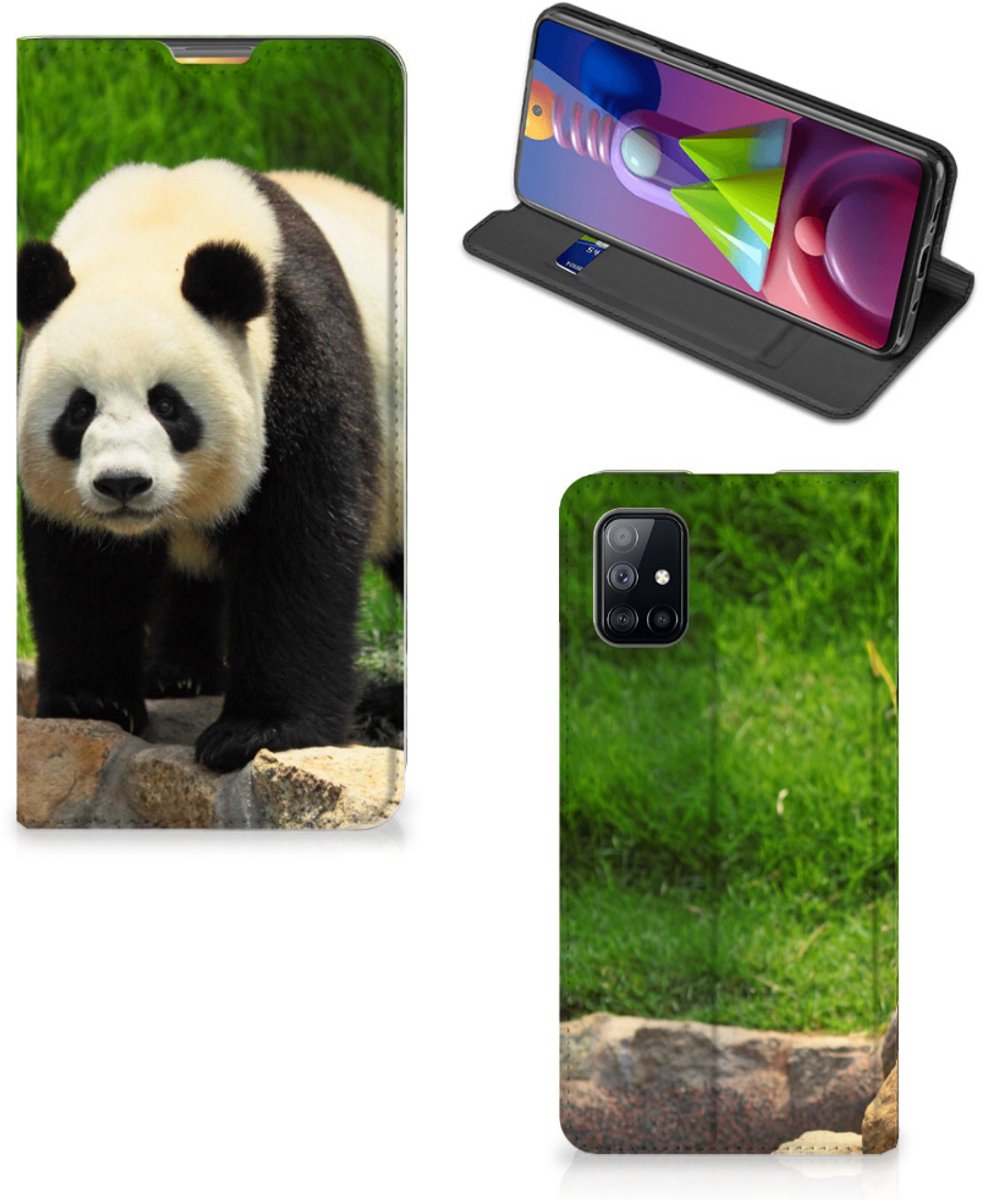 Standcase Hoesje voor Samsung Galaxy M51 Hoesje maken Panda