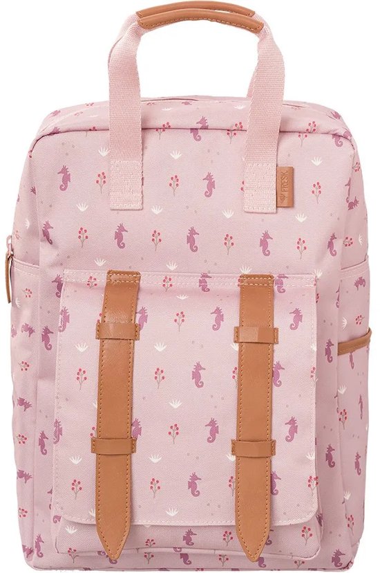 Fresk Rugzak voor Kinderen 5-7 jaar – 9,3 L – Schooltas Kind Meisje – Verstelbare Schouderbanden – Waterafstotende Rugtas – Roze - Seahorse