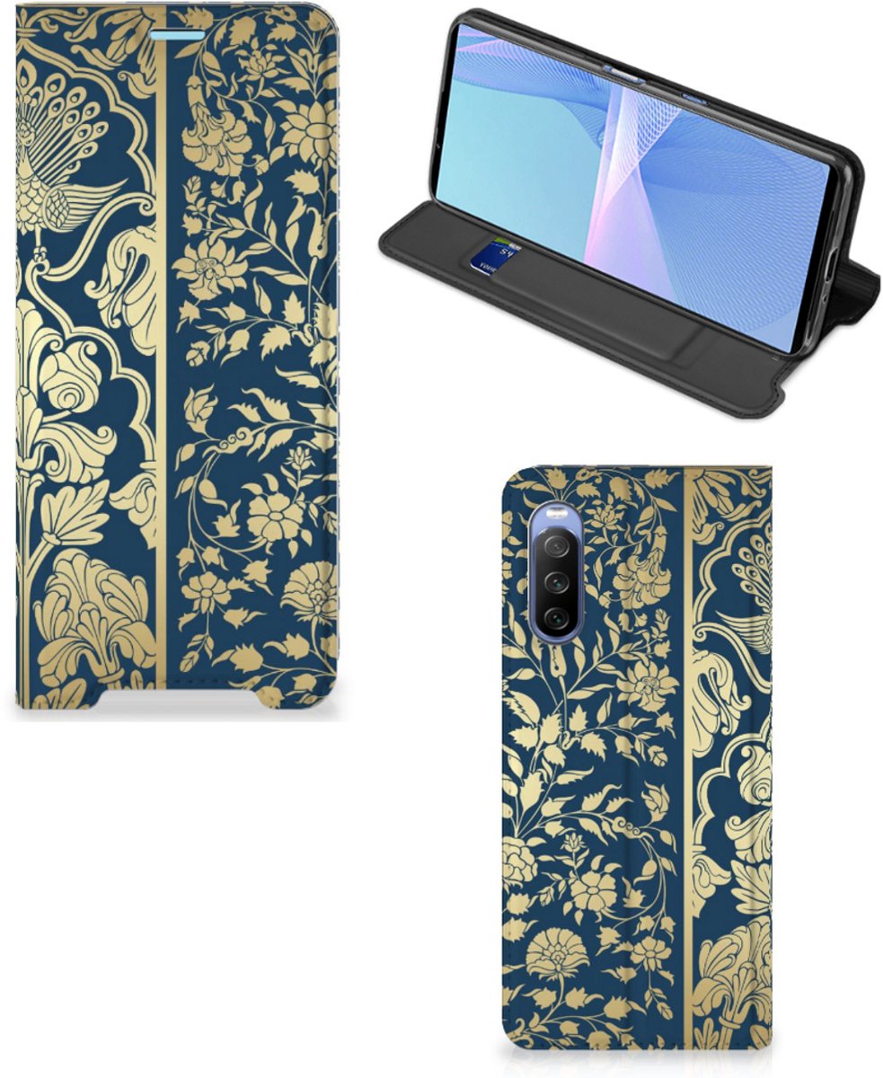 Sony Xperia 10 III Smart Cover Beige Flowers