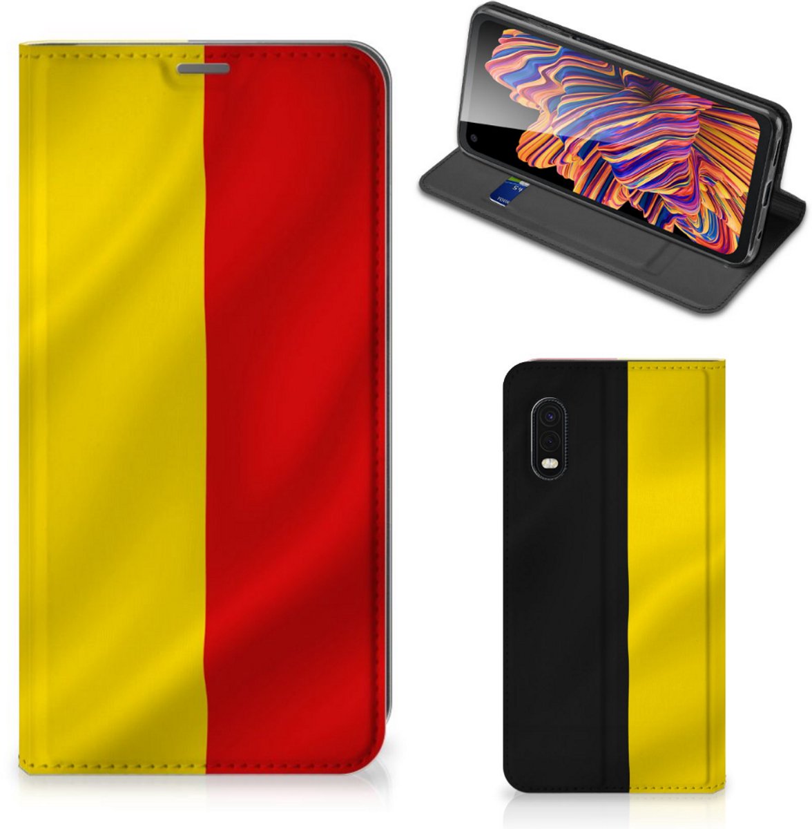 Samsung Xcover Pro Standcase Belgische Vlag