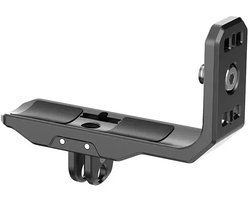 WiseGoods Snelkoppelingsbeugel Actiecamera - L-beugel geschikt voor Insta360 X5/X4 - Horizontale en Verticale Opnames - Montage op statief - Zwart