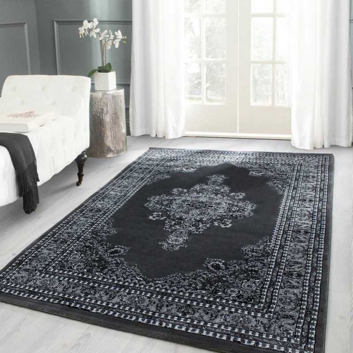 Marrakesh Oosterse Klassieke Tapijt 0297 Grijs 200x290 cm