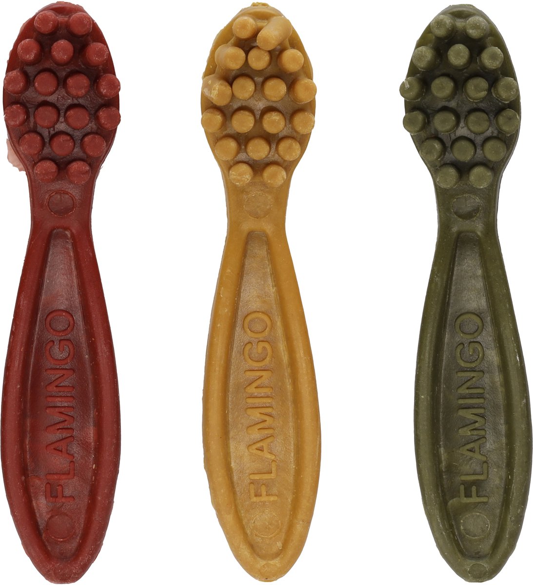 VEGGIE TANDENBORSTEL MET APPEL/AARD BEI/ANANAS 12,5CM 60ST 2,4KG DISPL