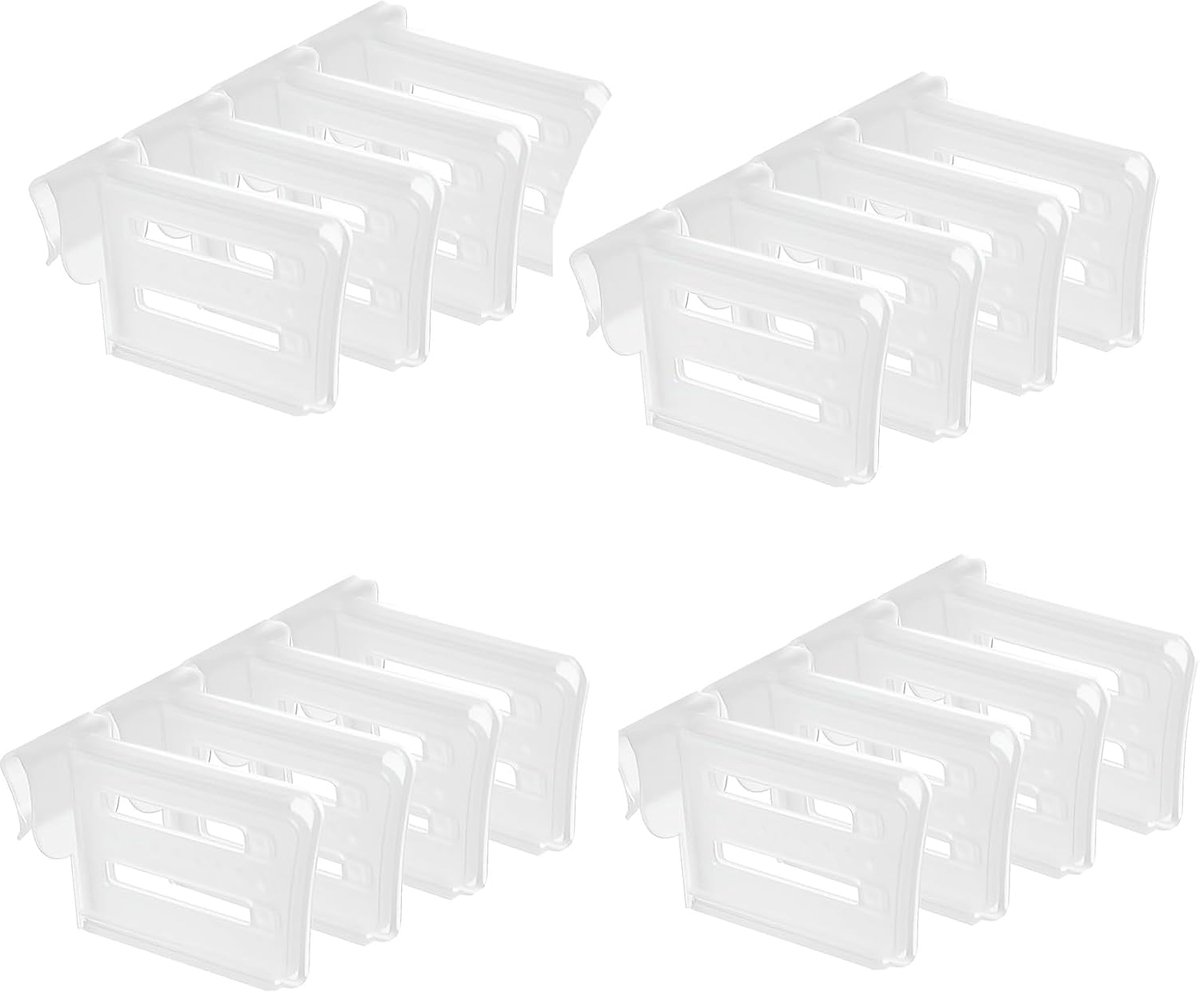 16 Pcs Koelkast Ruimtedeler - Multifunctionele Snap-on Plank - Organizer voor Containers, Voedsel, Dranken, Eieren, Fruit