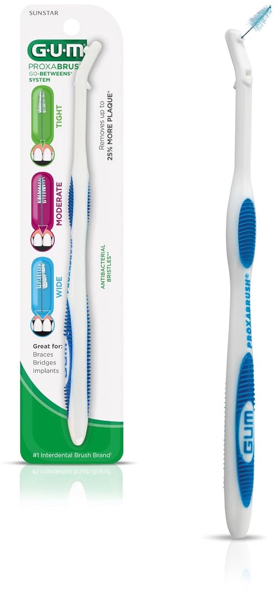 GUM Proxabrush Refills – Interdentale Borstels – Voor Tanden, Beugels & Implantaten