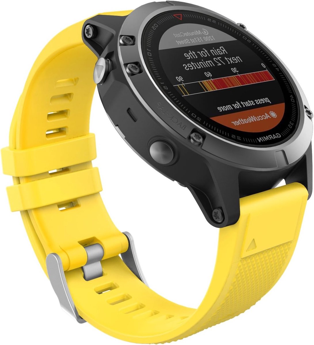 Zachte Silicoon Vervangband voor Garmin Fenix 5, Fenix 6 en Forerunner 935 - 22mm Quick Fit Horlogeband