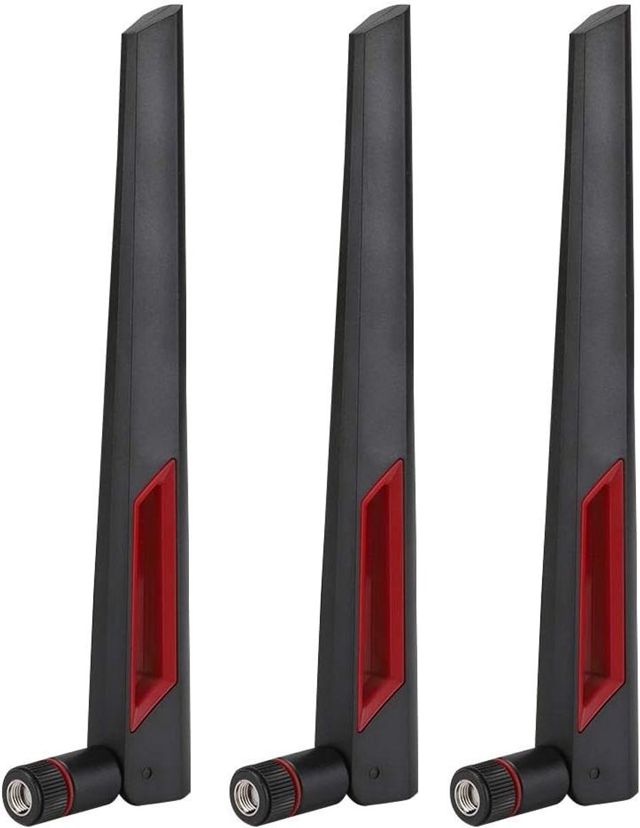 Router Antenne - Draadloze Antenne - Netwerk Verbeteren - Dual Band 8DBi - 19.5 cm - Zwart