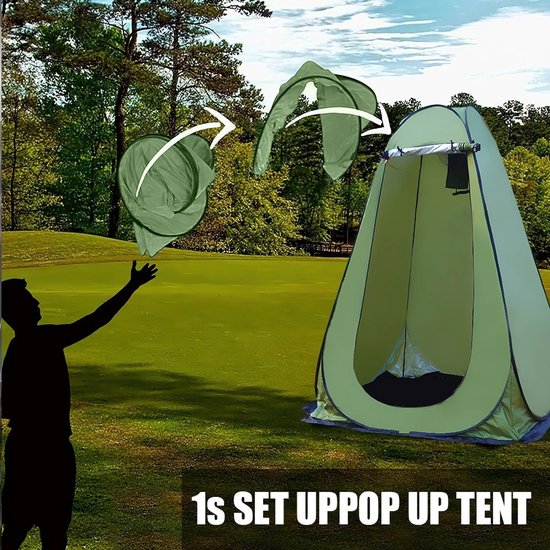 Novari - Tent - Omkleedtent - Douche tent omkleedtent - wc tent - Pop up tent - Pop up tent waterdicht - Toilettent - Camouflage — afbeelding 5