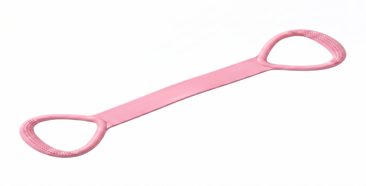 Weerstandsband - puller - fitness - yoga - pilates - resistance band - fitness elastiek - sport apparatuur - workout band - roze - ATHLIX