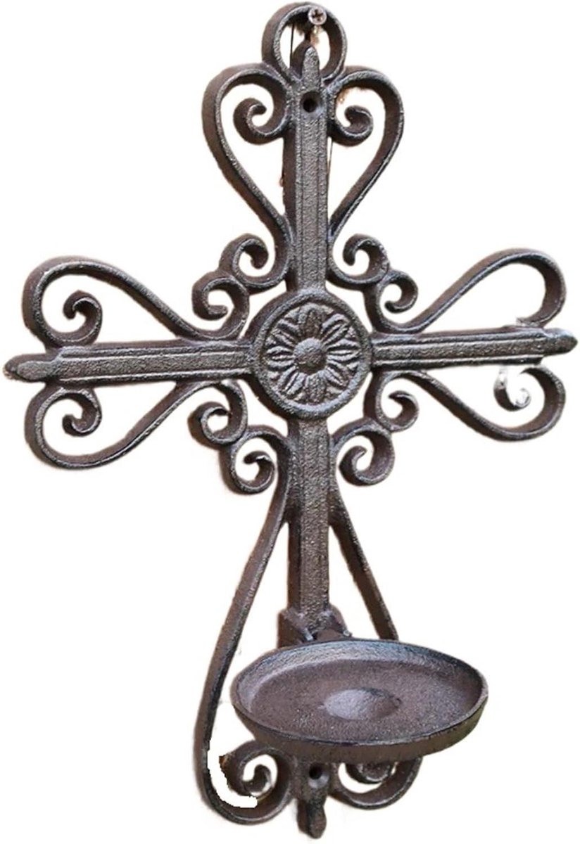 Metalen Kandelaar - Wandlamp Houder - Sfeer Creëren - Ruimtebesparend Ontwerp - 10x10x10 m