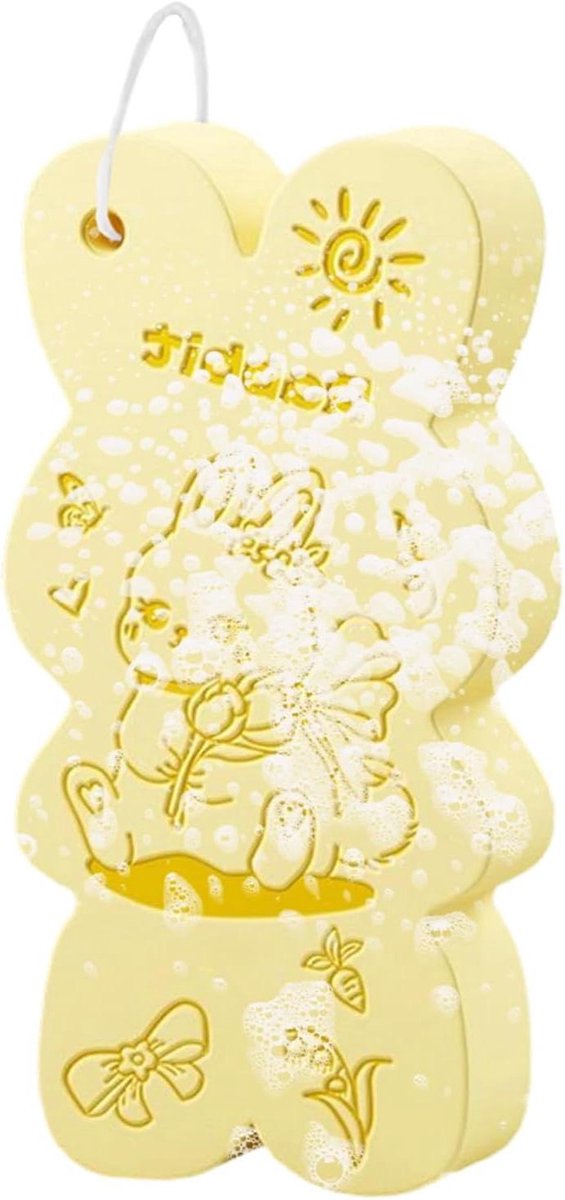 Badsponsen - Douche Spons - Huid Reinigen - Speels Konijnen Design - 122x61 cm - Diverse Kleuren