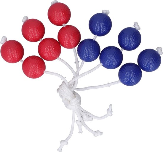 Werpballen Set - Ladder Toss Ballen - Golftraining Oefenen - Duurzaam PE Materiaal - 6 Stuks - Rood Blauw — afbeelding 4