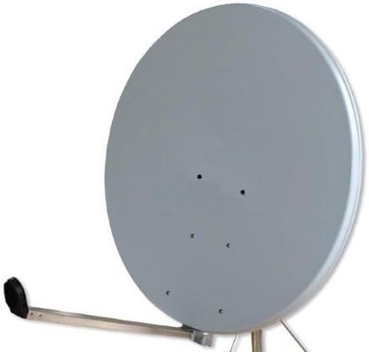 Satellietschotel - Ontvanger - TV Signaal Vangen - Aluminium Constructie - 100 cm - Lichtgrijs