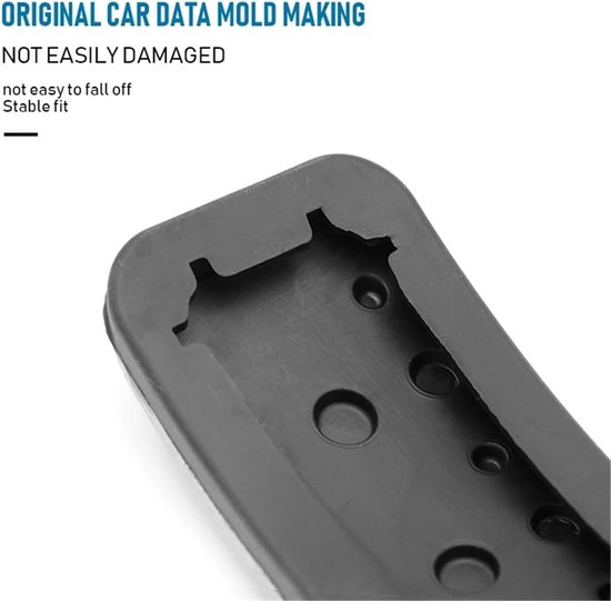 Auto Pedaal Covers - Voetsteun Set - Verbeterde Grip - Antislip Ontwerp - 2 Stuks - Zilver Zwart — afbeelding 5