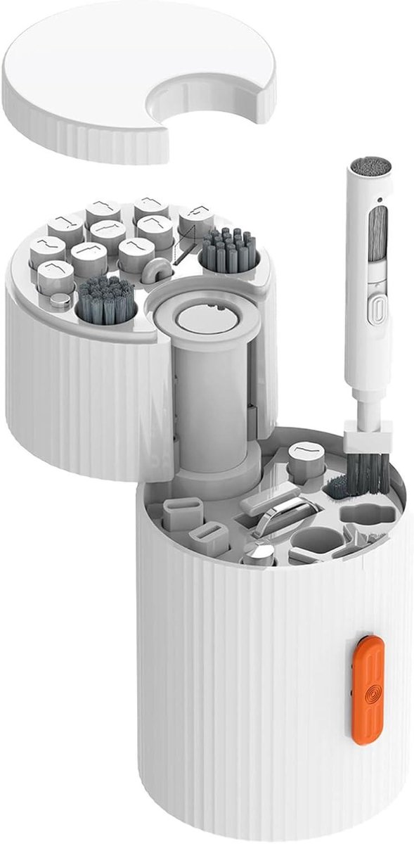 Reinigingsset Voor Laptop - Apparaat Borstel - Apparaten Schoonmaken - 21 In 1 Kit - Compact Formaat - Wit