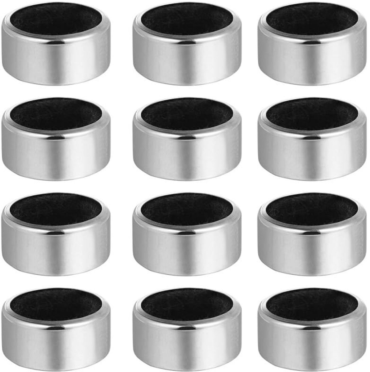 Dailygoods - Set van 12 Roestvrij Stalen Wijndruppelringen