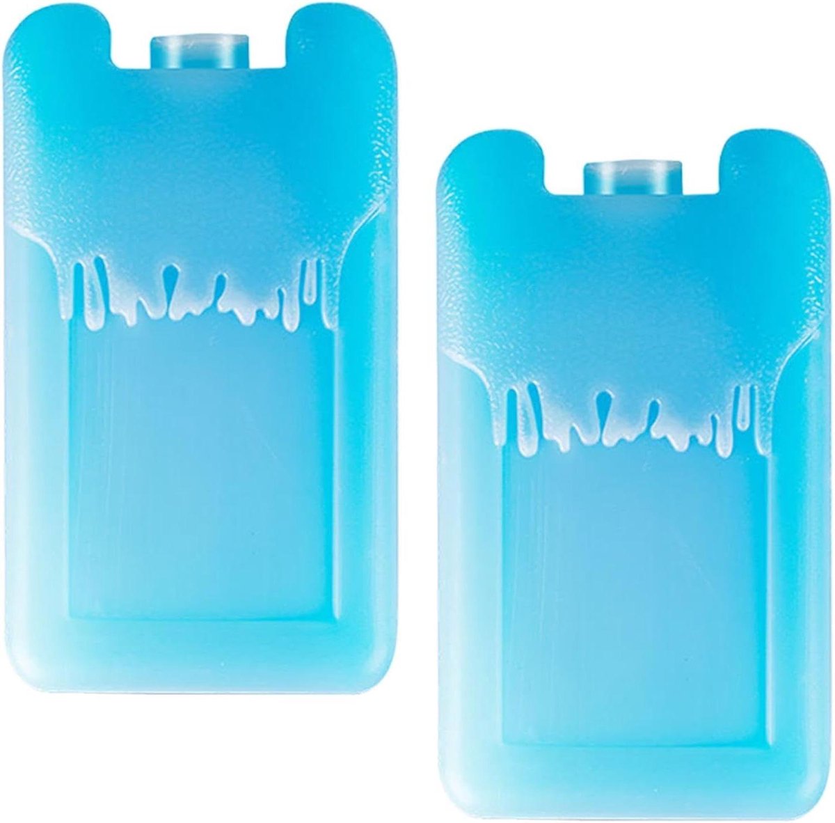 Vriezerblokken 2 stuks - Herbruikbare ijsplaten - Koel houden eten - Langdurige koude - 150ml - Blauw