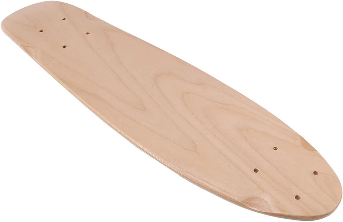 Skateboard Deck Blank Board Cruisen en Glijden 7 Lagen Esdoorn 55.5x15cm Houtkleur