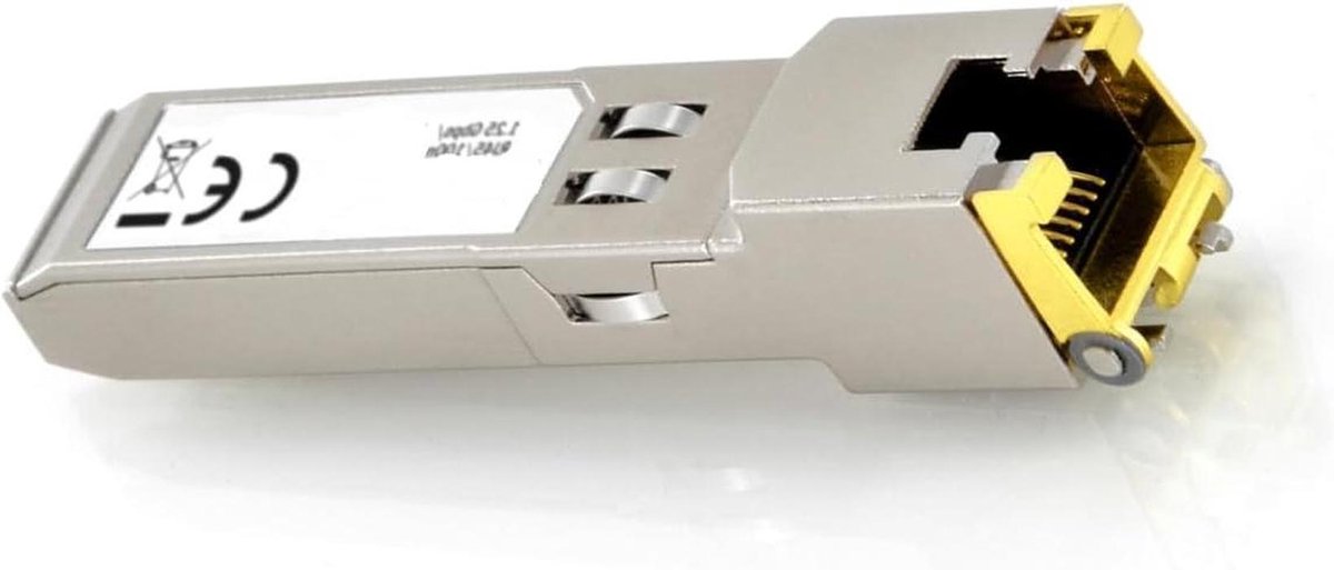 SFP Module - Glasvezel Converter - Netwerk Uitbreiding - 1.25 Gbit/s Snelheid - 100 Meter Bereik - Metaal