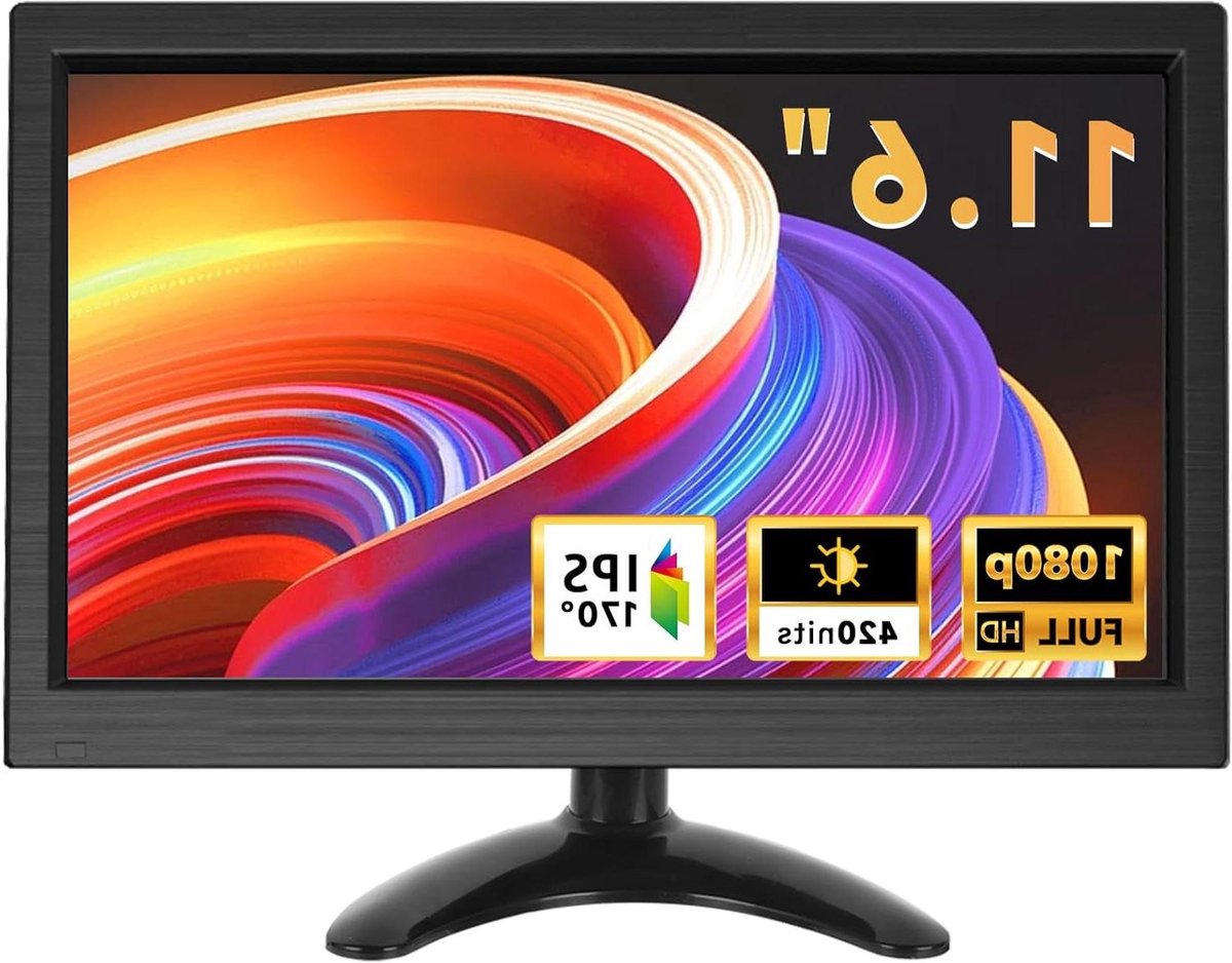Draagbare Monitor - HD LCD Scherm - Extra Beeld - Full HD 1080p - 11.6 Inch - Donkergrijs