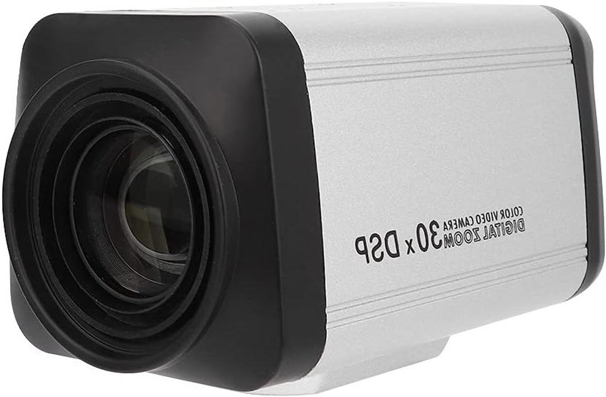 Beveiligingscamera HD - Bewakingscamera Zoom - Objecten Monitoren - 30x Optische Zoom - 14 x 9 x 9 cm - Zwart