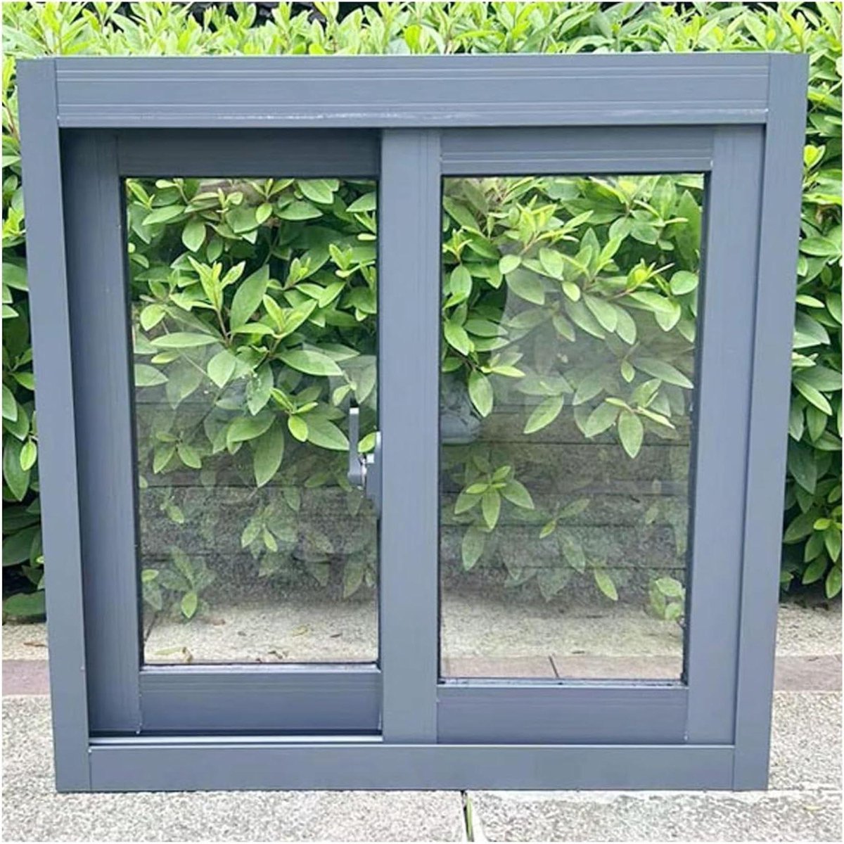 Schuifraam met Hor - Ventilatieraam Kelderraam - Natuurlijk Licht Creëren - Vergrendelbaar Aluminium Frame - 55x35cm - Aluminium
