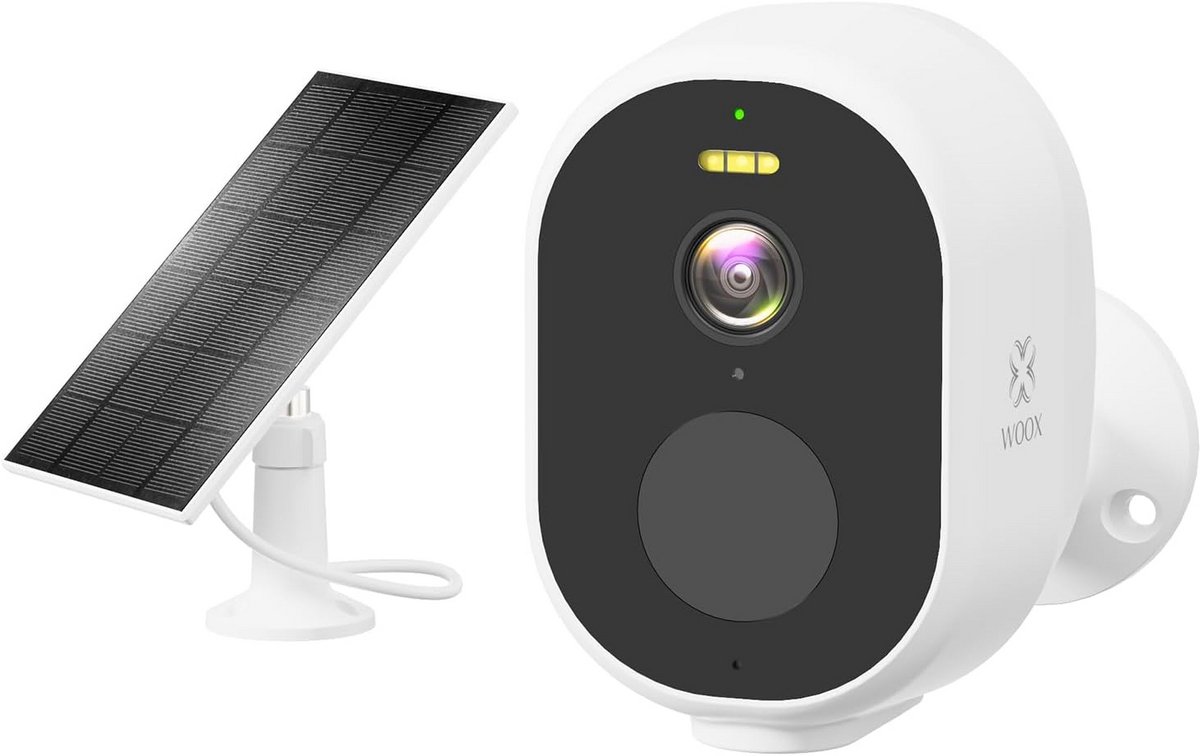 Buitencamera - Wifi Camera - Huis Beveiligen - Zonne-energie Werking - 2.5K Resolutie - Wit