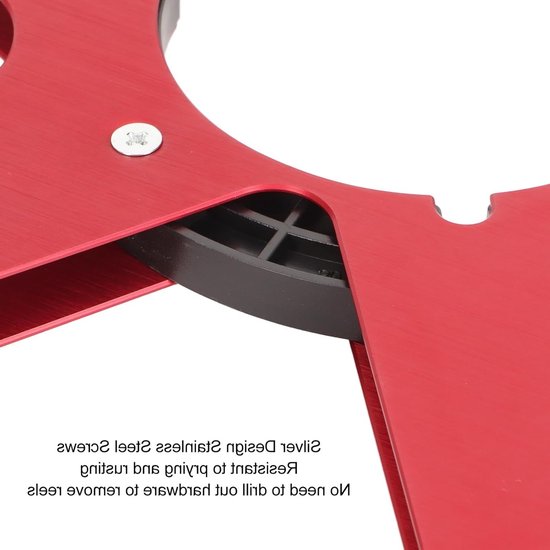 Lege Bandspoel 1/4 Inch 10,5 Inch met 6 Gaten - Universele Open Coil Geluidsband Spoel van Aluminium voor Opname en Audioproductie — afbeelding 5
