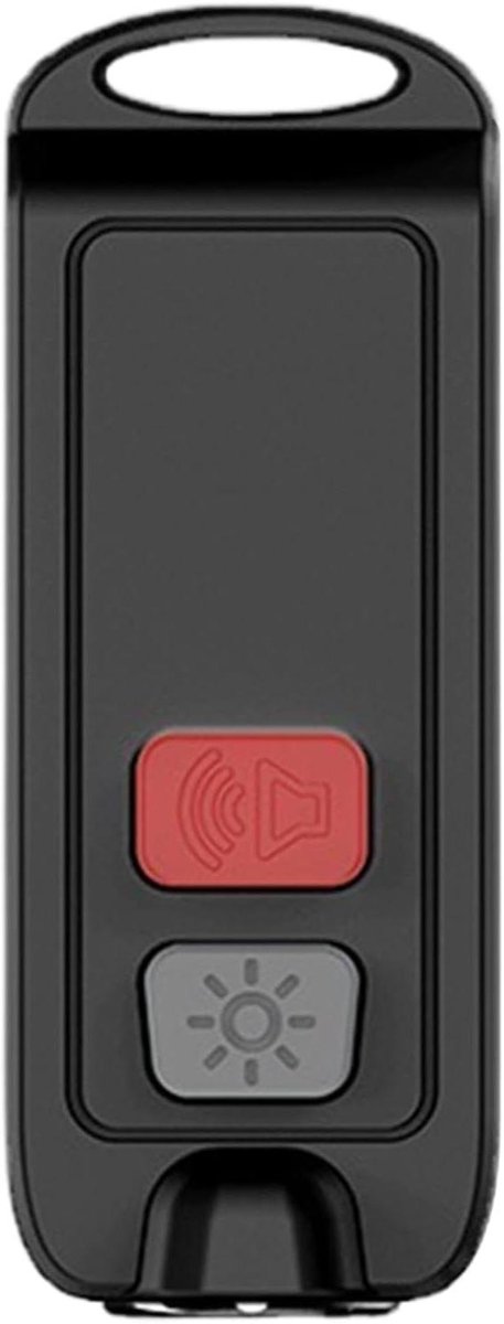 Persoonlijk Alarm - Veiligheidssirene Draagbaar - Noodsituatie Hulp - 130dB Sirene Strobe - 6.9 x 2.6 cm - Zwart