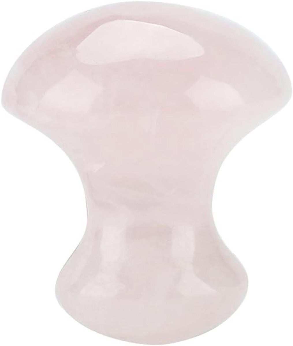 Natuurlijke Gua Sha Gezichtsmassage Tool van Rozenkwarts - Effectieve Massage voor Stralende Huid en Vermindering van Rimpels
