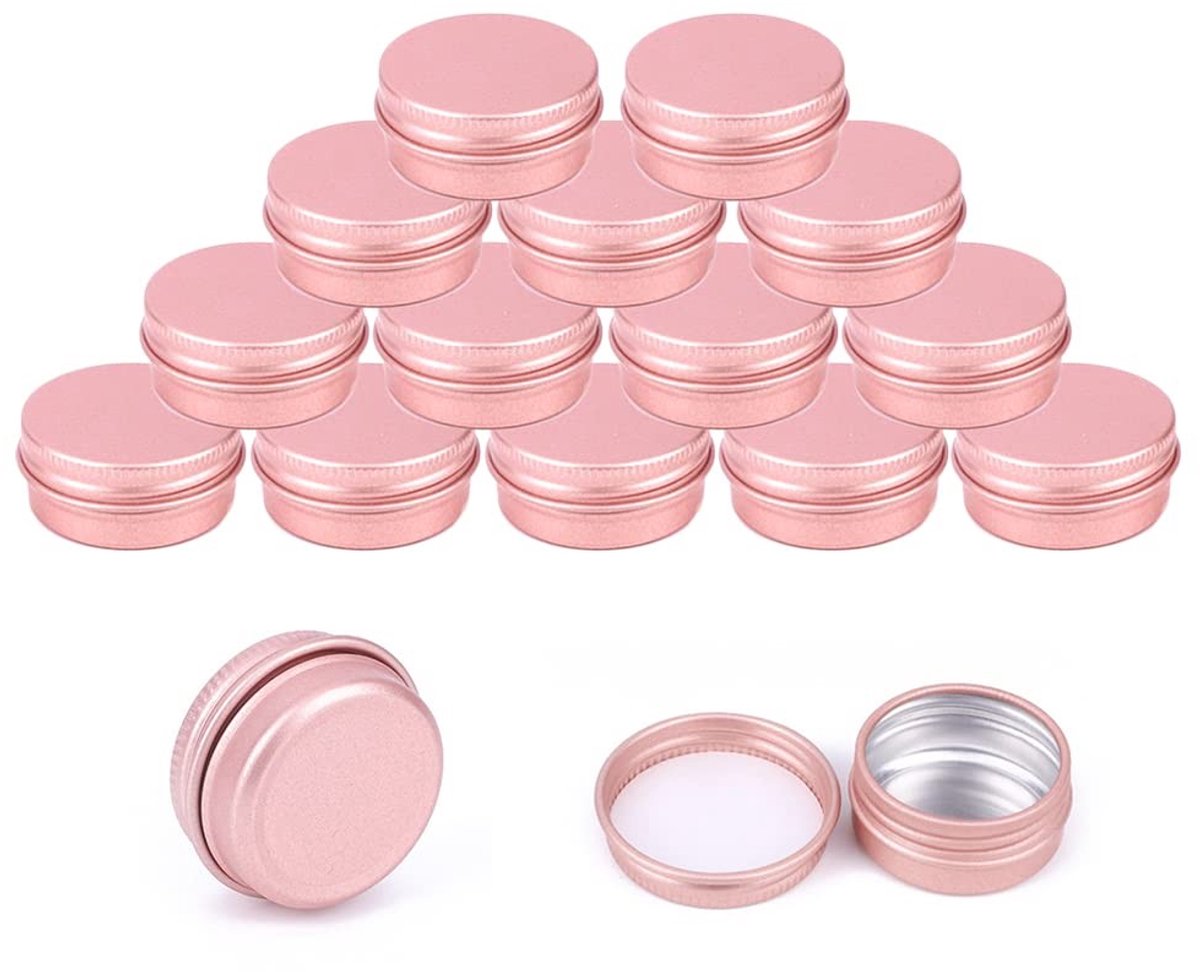 Dailygoods - Set van 15 Lege Aluminium Potten van 10 ml voor Cosmetica