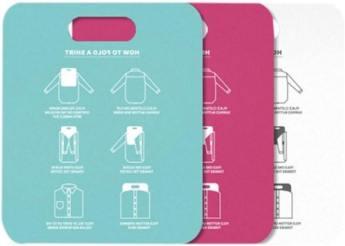 Wasvouwplank - Kleding Organizer - Snel Kleding Vouwen - Duurzaam PP Materiaal - 305x253 cm - Wit