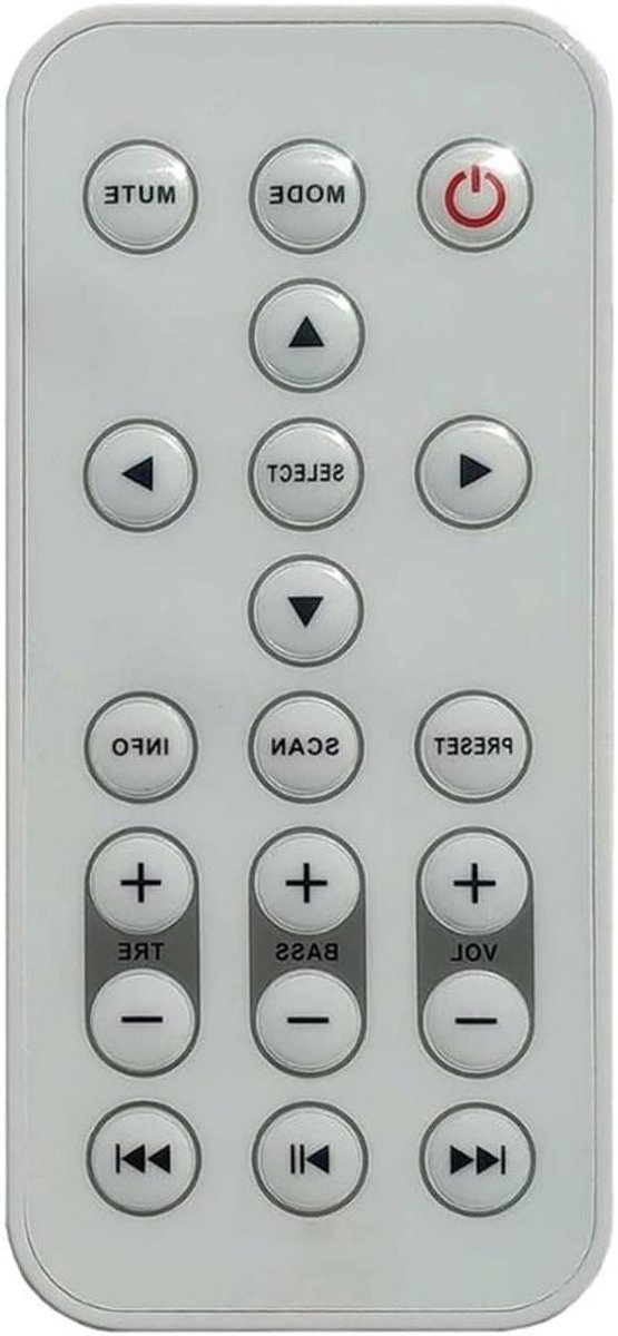 Afstandsbediening - Muziekspeler Controller - Muziek Streamen - Specifiek Model - Compact Formaat - Zwart