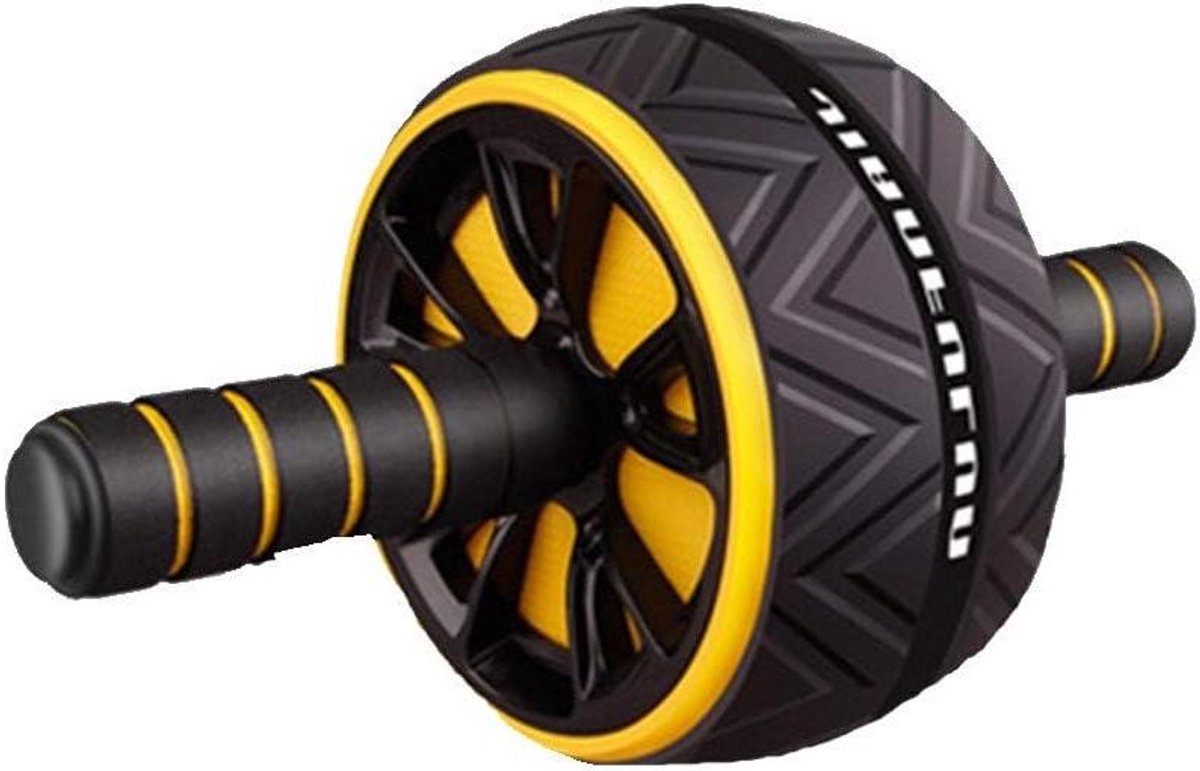 Abdominal Wheel Roller - Buikspierroller Core Trainer - Core Kracht Trainen - Automatische Terugrol Functie - 30 x 16 cm