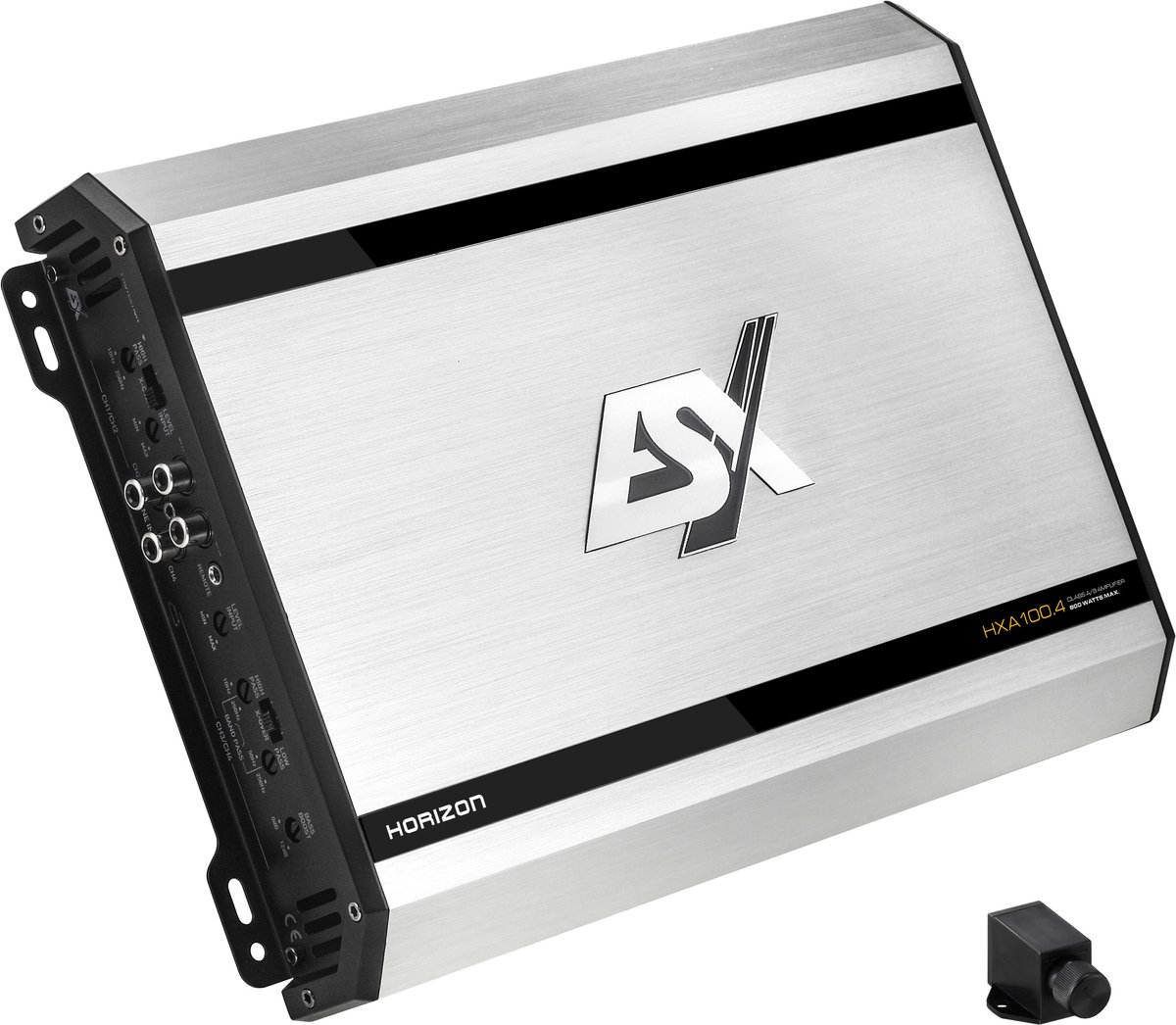 ESX HORIZON HXA100.4 4 kanaals Auto versterker / Class a/b / 4 x 100W RMS incl bass controller / Nieuw model
