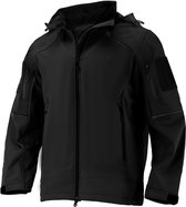 Waterdichte winterjassen voor heren, softshell fleece gevoerde winddichte warme jas met capuchon voor wandelen, kamperen, outdoor