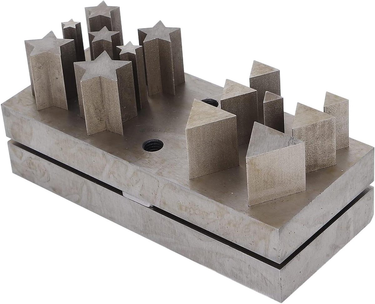 Sieraden Stansvorm - Metaalpons Munt - Sieraden Maken - Verschillende Vormen - 105 x 45 x 26 mm - Metaal