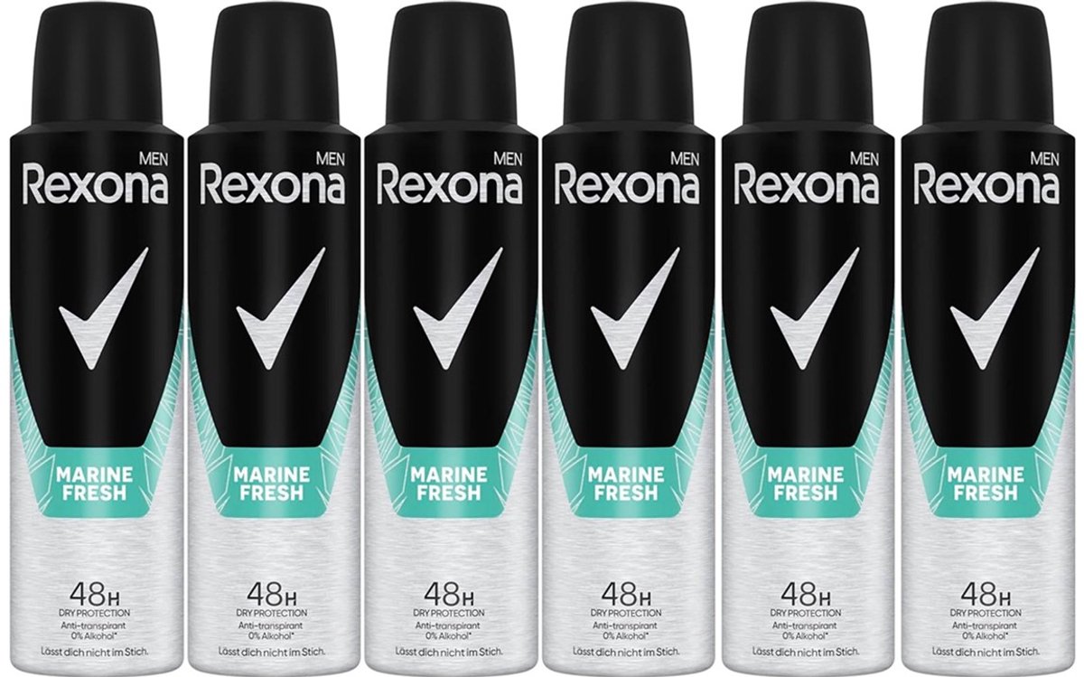 Rexona Men Marine Fresh 6x 150 ml – Voordeelverpakking
