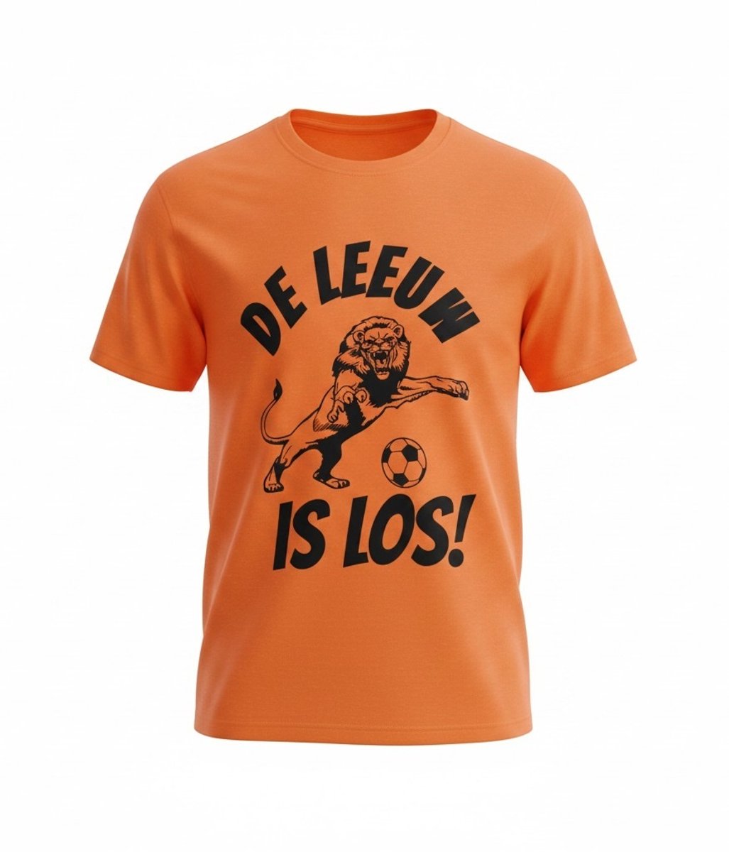 Oranje De Leeuw is Los T-shirt - Maat 3XL - WK - voetbal - EK - Nederlands Elftal