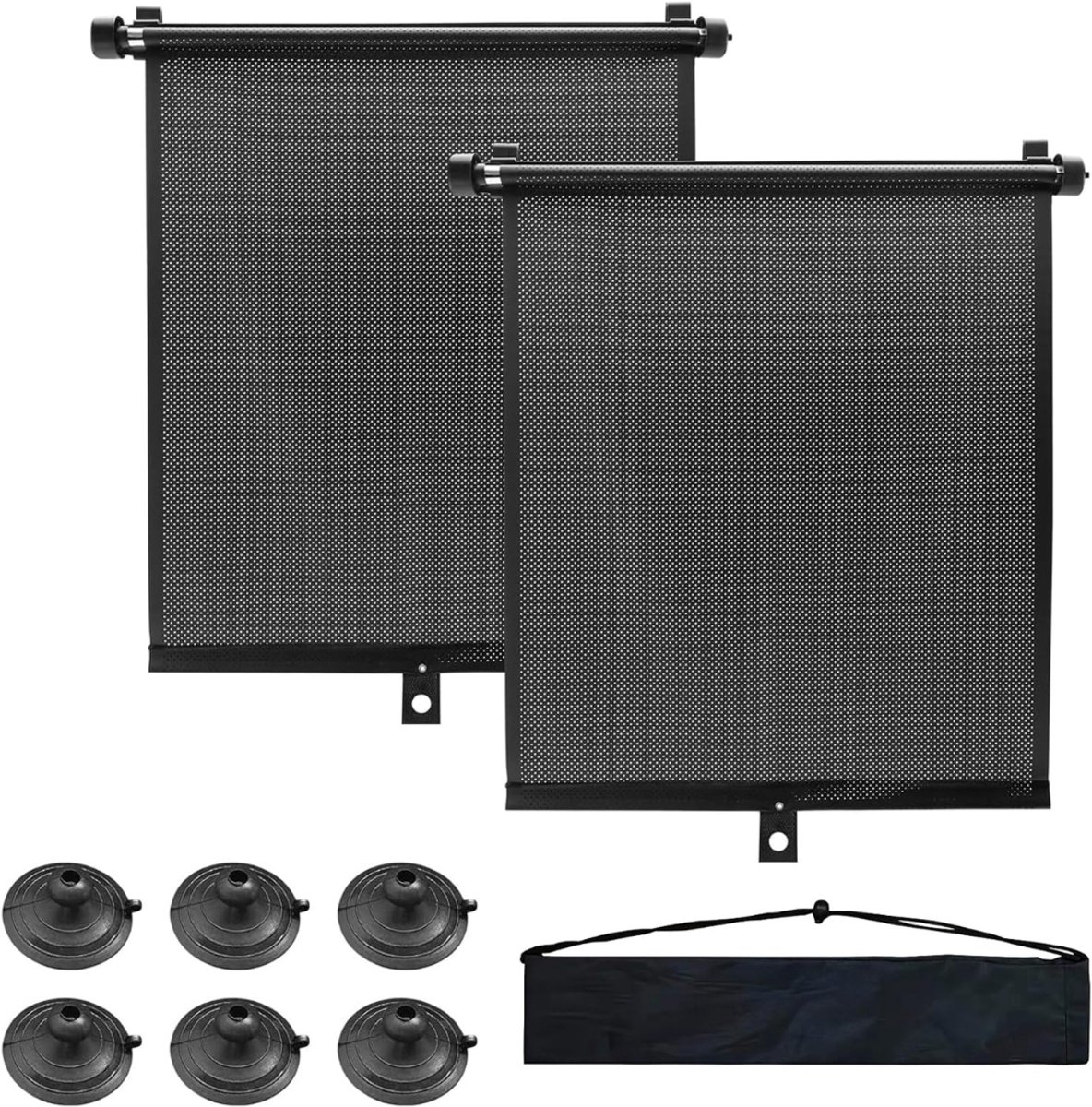 ZMR® Zonnescherm Auto Baby - Zonnescherm Auto - Zonnescherm - Zwart - 60cm x 40cm x 1cm