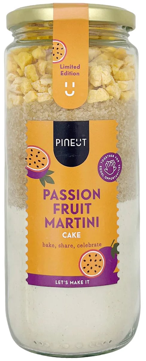 Passievrucht Bakmix – Passion Fruit Martini Cake – Luxe DIY Cakemix – Limited Edition – Pineut