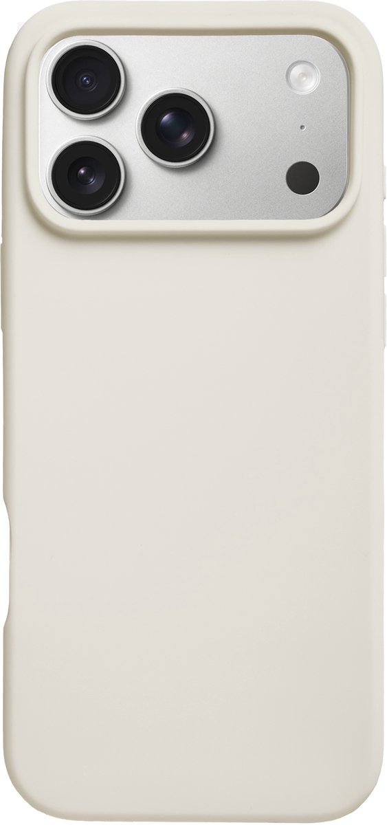 BMAX Siliconen hard case hoesje voor iPhone 17 Pro Max - Hardcover - Apple - Back cover - Backcover - Beschermhoesje - Telefoonhoesje - Hard case - Telefoonbescherming - Steengrijs