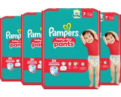 Pampers Baby-Dry Pants - Maat 7 (15+ KG) - 72 luierbroekjes (4 x 18 stuks)