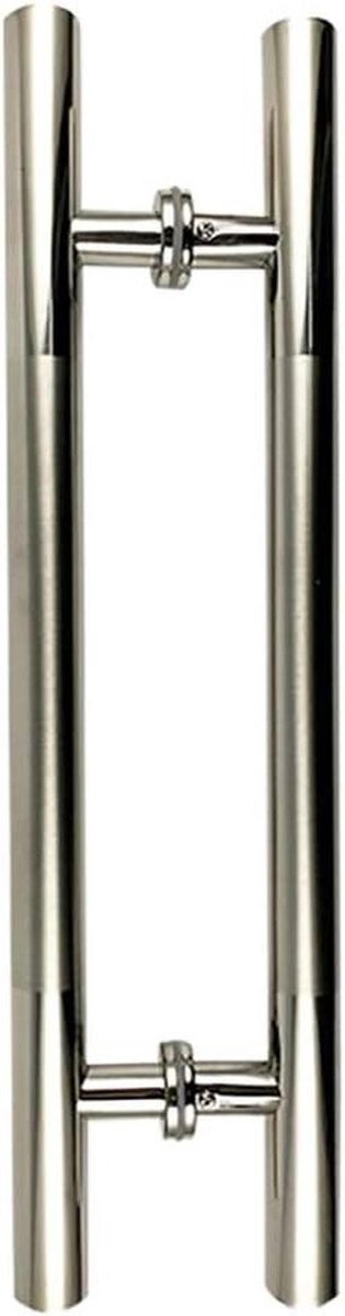 Deurgreep Roestvrij Staal - Deurtrekker Schuifdeur - Deuren Openen - Geborsteld Oppervlak - 38x800x600mm - Zilverkleurig