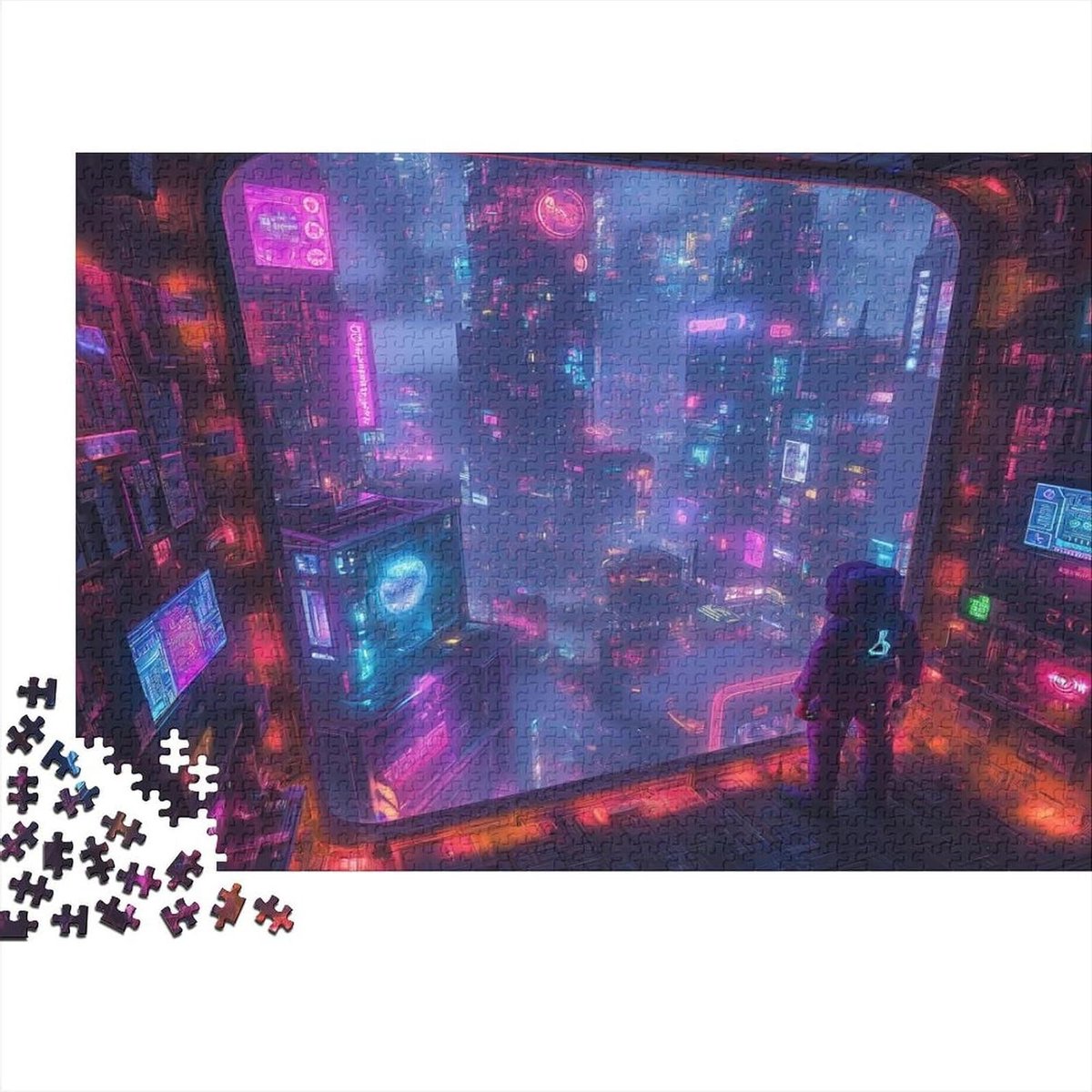Puzzel 1000 stukjes - Legpuzzel volwassenen - Ontspanning thuis - Inclusief poster - 75 x 50 cm - Stijl-6