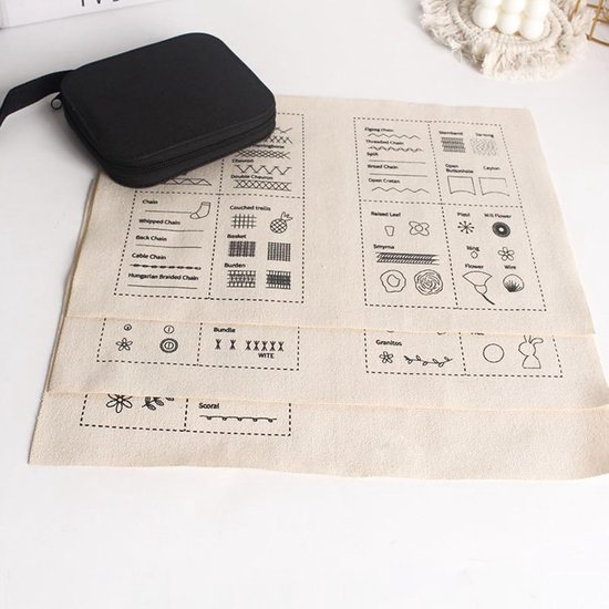 Borduurpatroon boek - Handleiding Naaien - Creatief Knutselen - Stap voor stap - 14 x 12 cm - Niet gespecificeerd — afbeelding 2